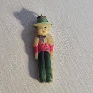 Mexican Man Amigo Vintage Celluloid 1950's Miniature Charm